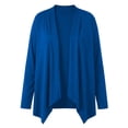 thumbnail image 3 of Plus Size Cardigans for Women Soft Long Sleeve Open Front Draped Cardigan Sweater Lightweight 1X-5X Fall Clothes (3XL, Blue), 3 of 8