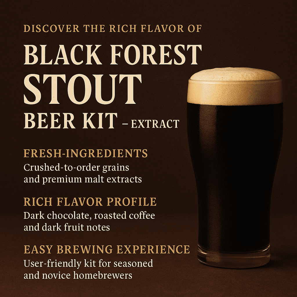 Label Peelers Black Forest Stout Beer Kit - Extract