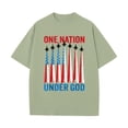 thumbnail image 6 of adaychics American Flag Shirts for Men 250 Years Short Sleeve Crewneck Cotton Tee Shirts Fashion Clothes for Leisure Travel, 6 of 7