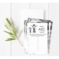 thumbnail image 2 of Inkdotpot Baby Shower Game Set Of 50 BabyAlphabetABCGame Giraffe Jungle Animals Party Supplies, 2 of 6