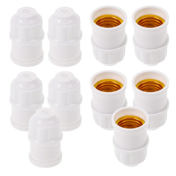 10pcs Replacement Pendant Lamp Sockets Light Bulb Fixture Socket Lamp Socket Bases Lamp Sockets Parts Replaceable Light Holders