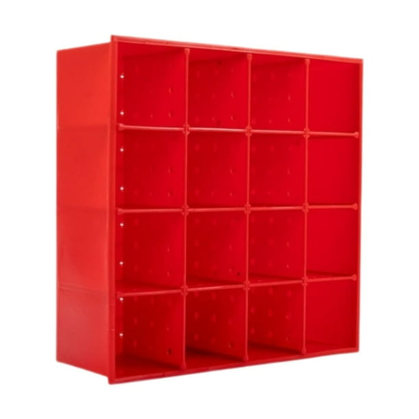 Organizador de toallas para lavado de autos, resistente al desgaste, para montaje en pared, caja de almacenamiento fácil de usar. Rojo