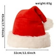 thumbnail image 3 of VerPetridure Unisex Christmas Decoration Outdoor Plaid Plush Cute Christmas Hat, 3 of 3