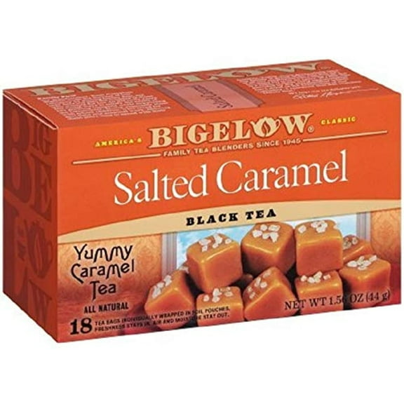 Bigelow Salted Caramel Black Tea 18 Bags - 1.56 Ounce (Pack Of 2)