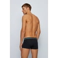 thumbnail image 2 of Boss Men's Three-pack of stretch-cotton trunks with logo waistbands, 2 of 2