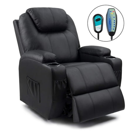 Homall Recliner Chair Power Lift Massage Heating Function Recliner Single Living Room Sofa Seat with Huge Headrest and Thick Armrest , (Best Lift Chair For Sleeping)