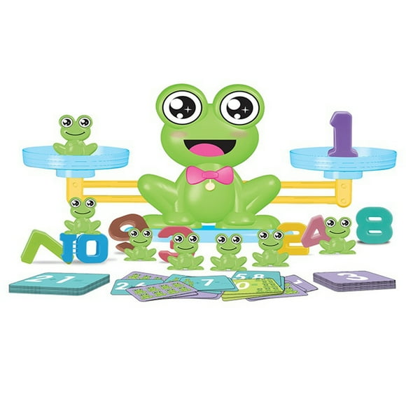 64PCS Cool Math Game Creative Frog Balance Counting Toy Educational Number Toy