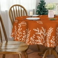 thumbnail image 3 of Fall Tablecloth 60x60 Inch Round, Fall Decor Leaves Table Cloths Seasonal Autumn Thanksgiving Decorations for Home Scallop Edge Waterproof Party Dining Table Cover, 3 of 6