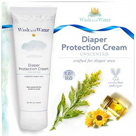 wash with water baby diaper cream with calendula + moroccan argan oil for diaper rash, sensitive skin & eczema,