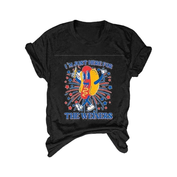 Blusas de Manga Corta para las Mujeres Divertido Impreso Cuello Redondo Tee, Vintage Humor Gráfico Blusas de Primavera para las Mujeres