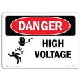 thumbnail image 1 of SignMission OS-DS-D-57-L-2186 Signe de Danger d'Osha - Haute Tension, 1 of 1