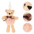 thumbnail image 2 of LLavero de oso de peluche, llavero de oso de dibujos animados, bolsa, regalo ornamental colgante, 1 ud., 2 of 6
