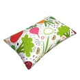 thumbnail image 3 of Naloa Cartoon Vegetables Pillowcase, Throw Pillowcase, Wrinkle-Free, Stain-Resistant with Hidden Zipper for Bedroom Sofa - 14"x20", 3 of 9