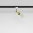 thumbnail image 6 of FSLiving Adjustable Angle H-Type Track Pendant Light E26 Base Gold Mini Track Lighting Vintage Design for Kitchen Bar Sink Loft Counter, Customizable (Bulb & Ceiling Track Sold Separately) - 1 Light, 6 of 7