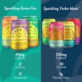 thumbnail image 4 of Organic Sparkling Yerba Mate, Unsweetened Yerba Mate Tea Variety Pack by Tama Tea - Sugar Free Energy Drink Alternative, 120mg of Natural Caffeine, 12 oz (12-Pack), 4 of 9