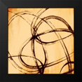 thumbnail image 2 of PI Studio 20x20 Black Modern Framed Museum Art Print Titled - Loopy III, 2 of 5