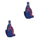 thumbnail image 3 of Minnieouse Bolsa de pecho ligera para hombres Versatilidad y elegante Bolsa de un solo hombro Bolsas de pecho para mujeres Hombres azul oscuro azul oscuro 2piezas, 3 of 6