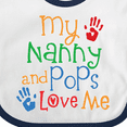 thumbnail image 4 of Inktastic Nanny and Pops Love Me Grandkids Boys or Girls Baby Bib, 4 of 4
