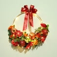 thumbnail image 4 of Chinese New Year Florals Wreath Handmade Flower Garlands for Door Porches Window, 4 of 14