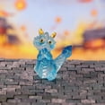 thumbnail image 3 of Hariumiu Resin Dragon Figurine Dragon Ornament Mini Resin Figurine for Home Garden Decor Cute Dragon Shape Decoration for New Year Office Desk Shelf Display, 3 of 7