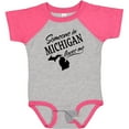 thumbnail image 3 of Inktastic Someone in Michigan Loves Me Boys or Girls Baby Bodysuit, 3 of 5