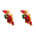 thumbnail image 1 of Escalada Navideña Muñeca Eléctrica Reutilizable para Regalo Navidad () Rojo, 1 of 2