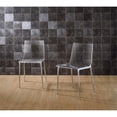thumbnail image 3 of Fox Hill Trading Pure Decor 17.5" Acrylic Metal Dining Chair - Chrome (Set of 2), 3 of 3