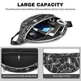 thumbnail image 4 of Fanny Pack White Spider Webs and Spiders Waist Pack Bag,Running Cross Bag,Waterproof Large Fanny Packs for Women Men for Travel Running Hiking Cycling, 4 of 6