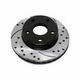 thumbnail image 4 of Geelife Front Drilled Slotted Brake Rotors Black Pair 2 For Dodge Mitsubishi 2.4L, 4 of 8