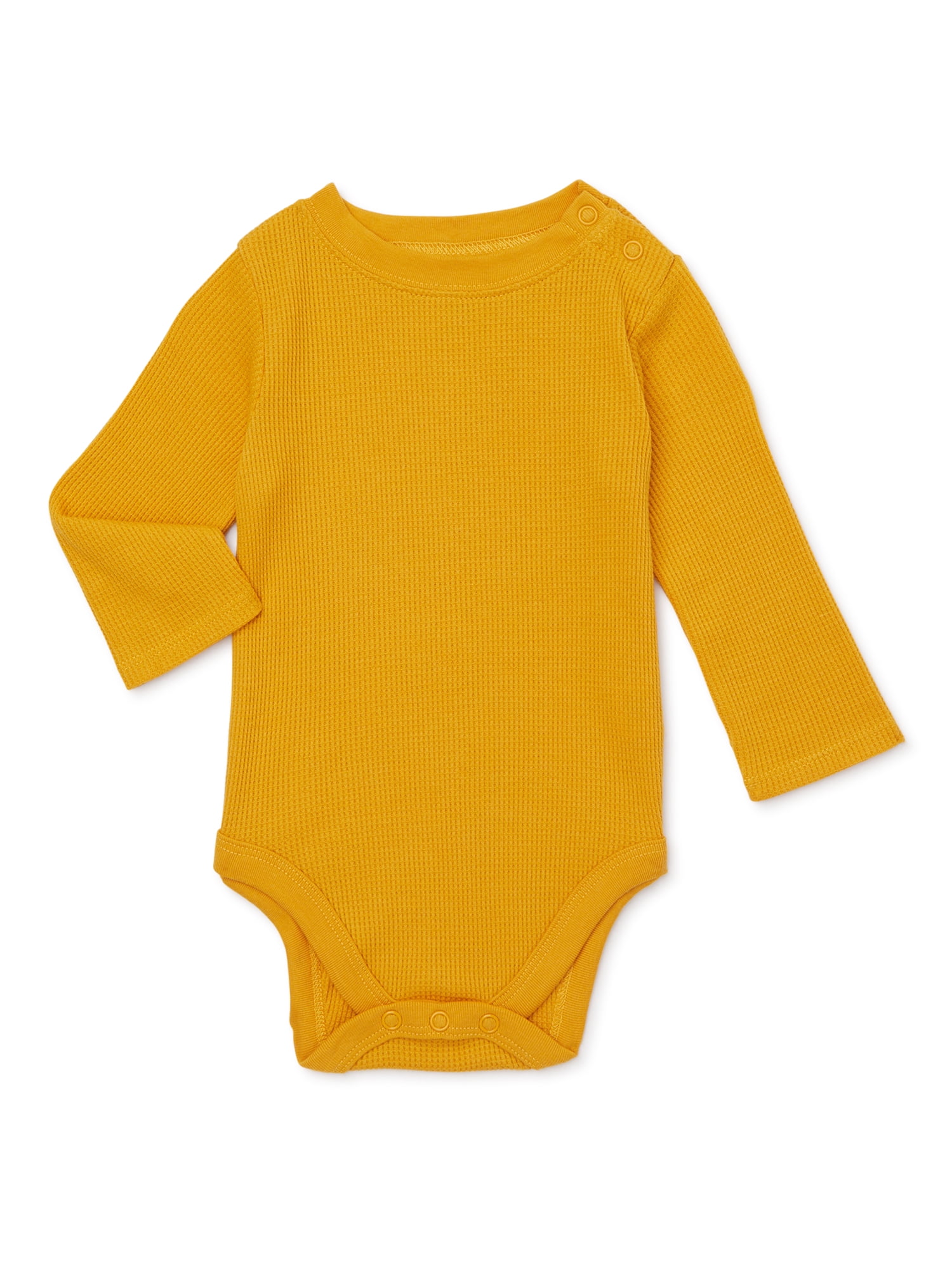 Garanimals Baby Boy Thermal Bodysuit with Long Sleeves, Sizes 0/3