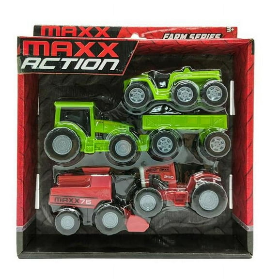 Maxx Action Action Farm Micro Vehicles, Assorted Color - 5 Piece