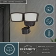 thumbnail image 5 of Bronze Integrated LED Motion Sensor Dusk to Dawn Outdoor Security Flood Light - 240 Degree - 85 Ft., 5 of 14