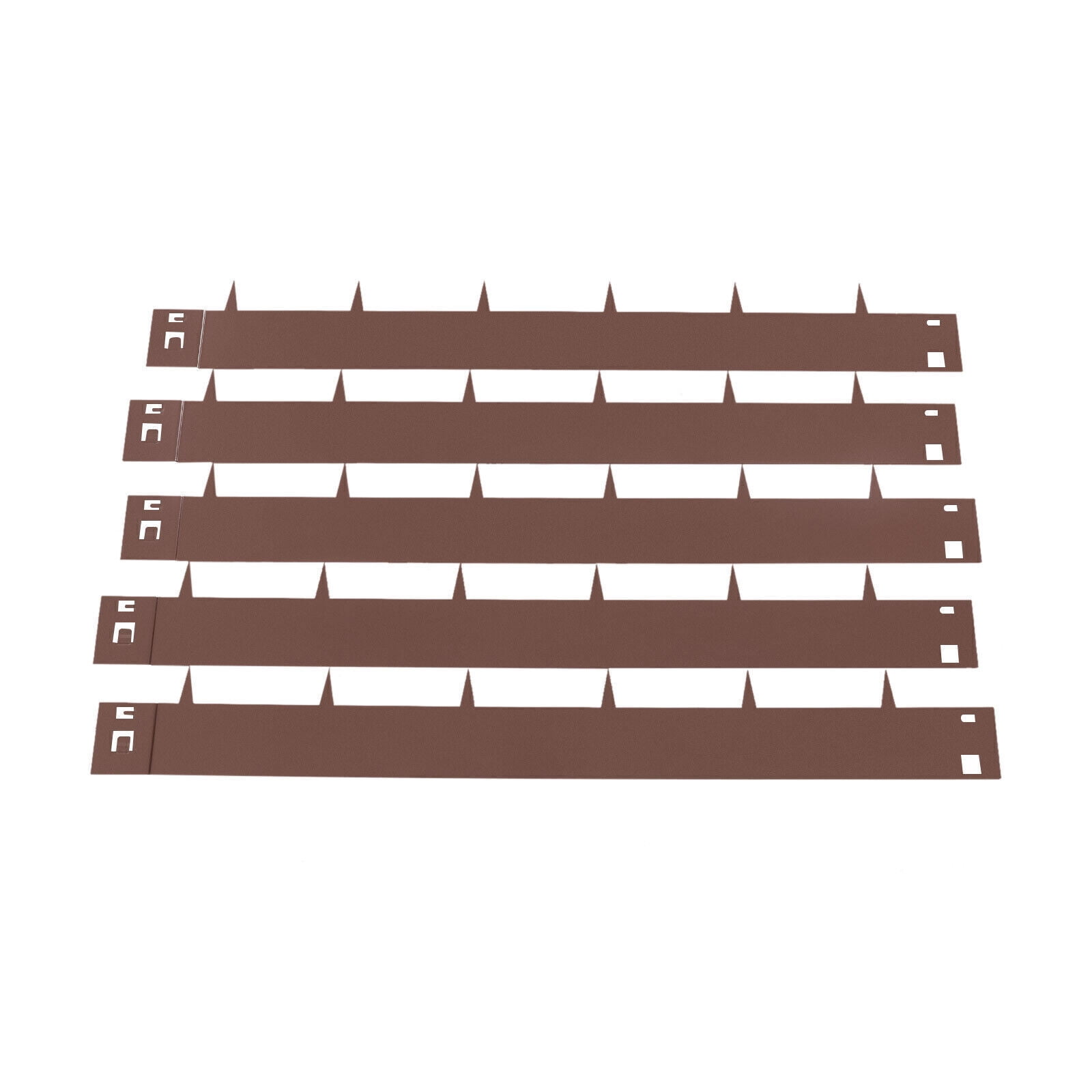 Fichiouy 5 PCS Landscape Edging L39" Bendable Metal Garden Lawn Border Decorative Garden Fence