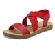 thumbnail image 1 of Sandalia DREAM PAIRS ELENA-2 Roja con Tira Elástica Plana Talla 9.5, 1 of 5