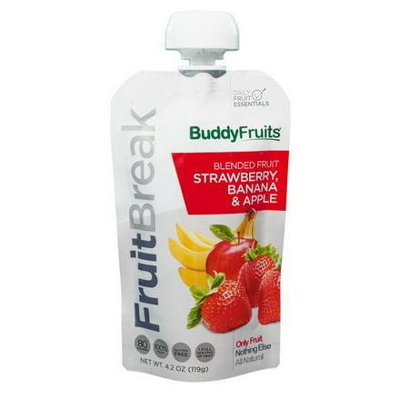 Frozen Strawberries - (Price/Case)Buddy Fruits 7810430 Fruitbreak-50 X 1 Case- Strawberry & Banana