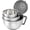 Set of 3-Gray, variant on Rorence 3-Piece Non-Slip Mixing Bowls Set, Stainless Steel Nesting Salad Bowls with Pour Spout, Handle and Lids, 1.5/3/5 Quart, Black