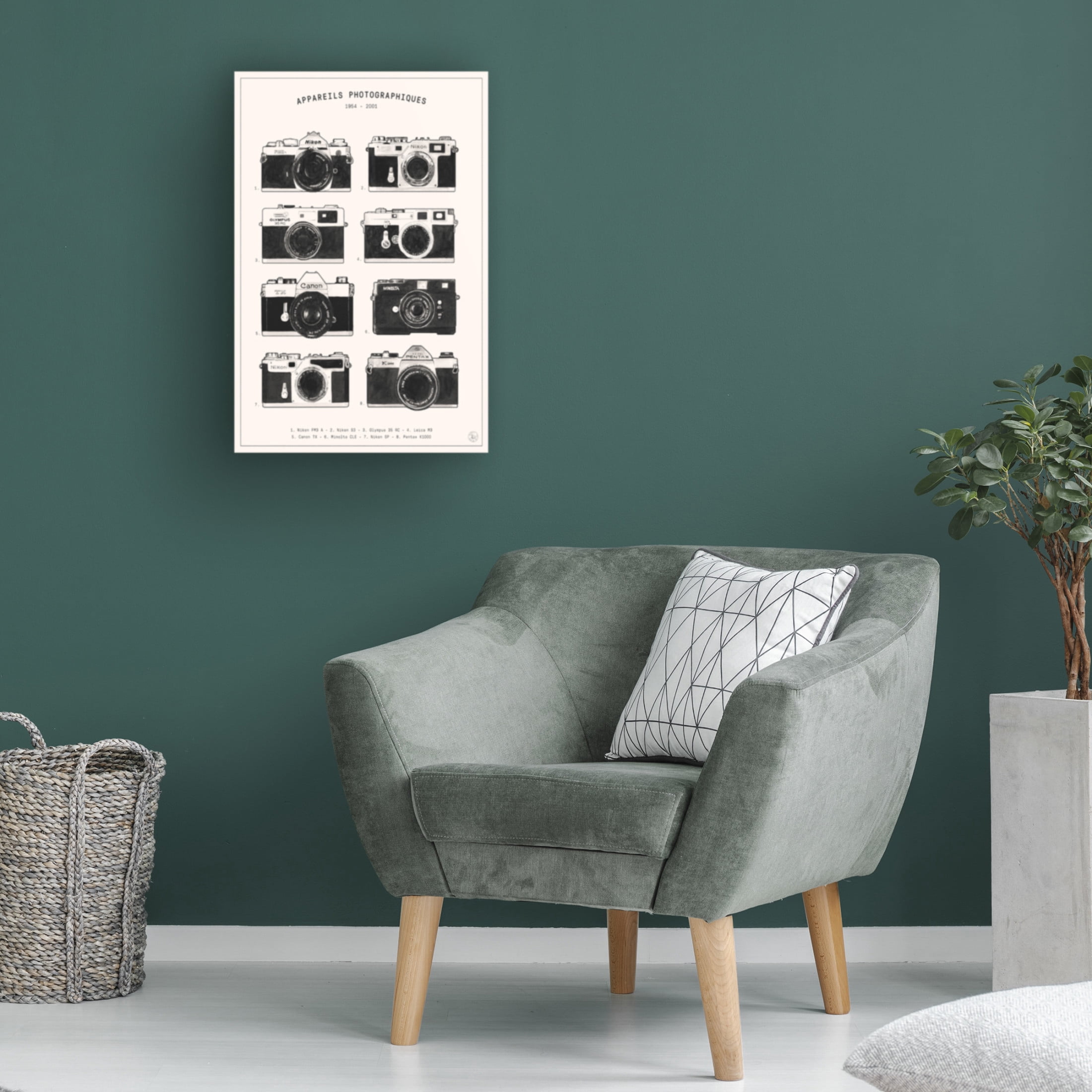 Trademark Fine Art Florent Bodart  Appareils Photographiques Canvas Wall Art
