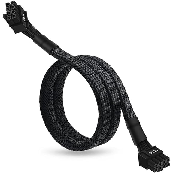 8 Pin PCIe Cable for Corsair PSUs, ATX CPU 8 Male to PCIe (6 2) Male Power Adapter Sleeved 25-inch (63cm)