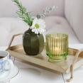 thumbnail image 3 of Portavelas Kate Aspen vintage de cristal acanalado verde (juego de 6), 3 of 8