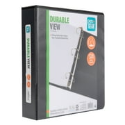 Pen+Gear 3-Ring Durable View Binder, 2 D-Rings, Black,1 Count