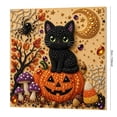 thumbnail image 3 of Halloween Indoor Decor 7.87 Inch Special Shaped Diamond Art Canvas Kit with Crystal Beads and Pearls for Home Living Room Wall Entryway, 3 of 7