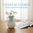 thumbnail image 6 of Unique Bargains Modern Ceramic Flower Vase for Centerpiece Blue 4.3"L x 4.3"W x 7.9"H, 6 of 6