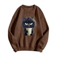 thumbnail image 1 of WEAIXIMIUNG Robe Sweat à Manches Courtes pour Femmes, Imprimé Léopard, Pull Décontracté à Manches Longues, 1 of 2
