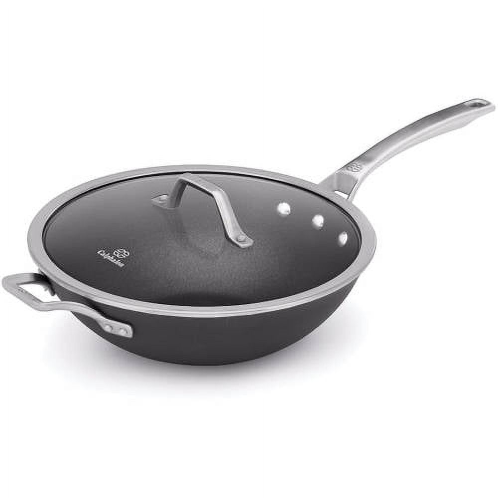 Calphalon Signature 3 qt. Hard-Anodized Aluminum Nonstick 12-Inch Everyday Saute  Pan with Cover 985120890M - The Home Depot