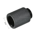 thumbnail image 3 of Unique Bargains Male to Female Extender Fitting G1/4 x 20mm for Computer Water Cooling System Black 4pcs, 3 of 5