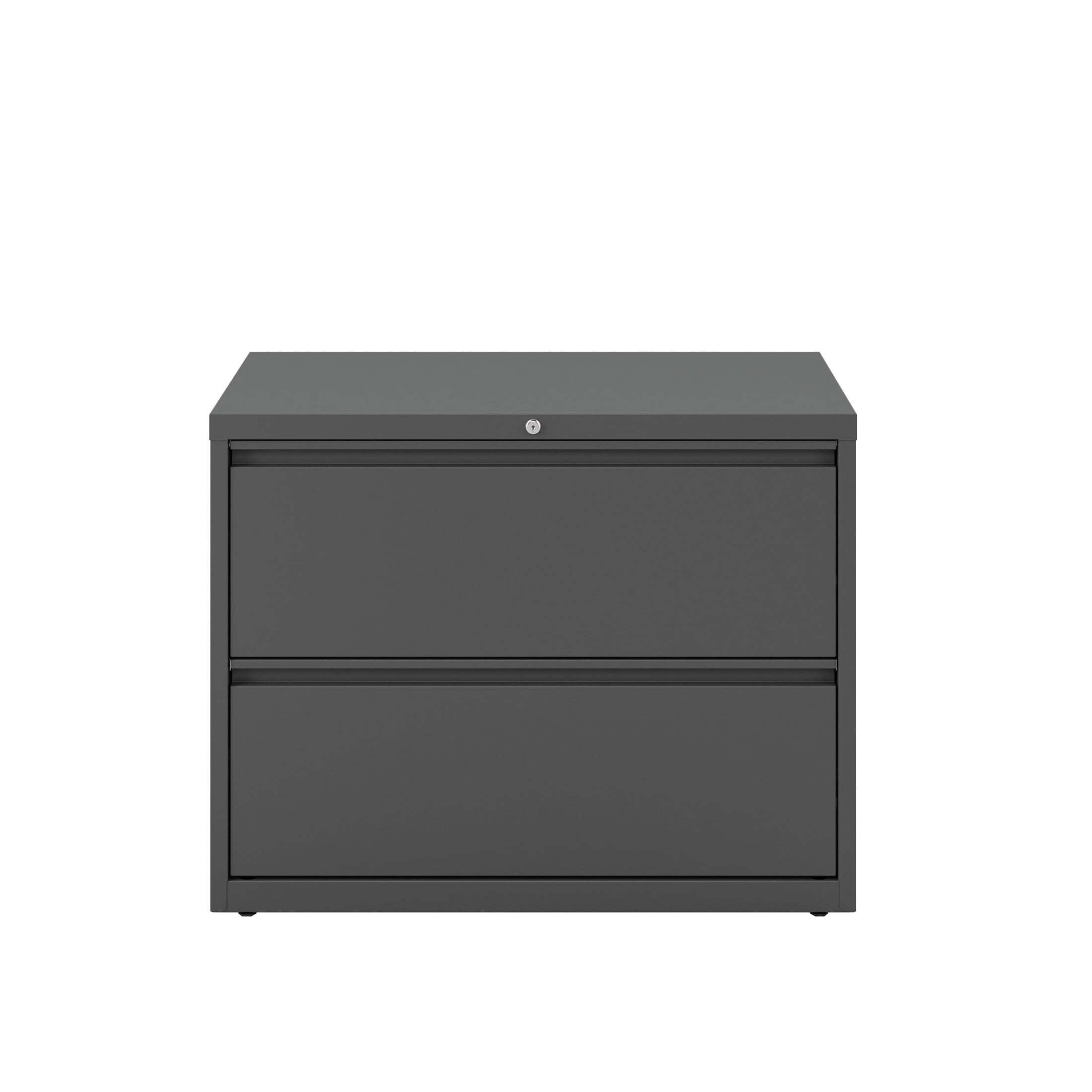 Hirsh 36 Inch Wide 2 Drawer Metal Lateral File Cabinet for Home and Office, Holds Letter, Legal and A4 Hanging Folders, Charcoal