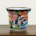 thumbnail image 3 of Nearly Natural 7in. x 8in. Handmade Mexican Talavera Ceramic Planter, 3 of 14