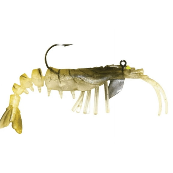 Vudu Shrimp 3.25" Softbait, 1/4 oz,Gold Flk, 2 count