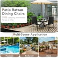 thumbnail image 6 of Gymax Set of 4 Rattan Wicker Dining Chairs Patio Outdoor w/ Cushion Armrest, 6 of 10
