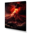 thumbnail image 2 of Designart "Volcanic Fury Under Moonlight VI" Volcano Canvas Prints, 2 of 7